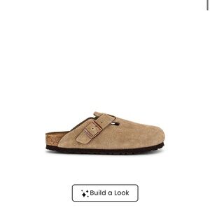 Birkenstock Tan Suede Slippers